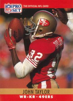 John Taylor San Francisco 49ers 1990 Pro set NFL #297